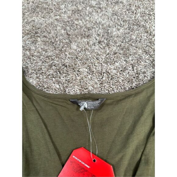 NWT The North Face Heartwood Dress V-Neck Sleeveless Faux Wrap Green XL Gorpcore - Picture 12 of 13